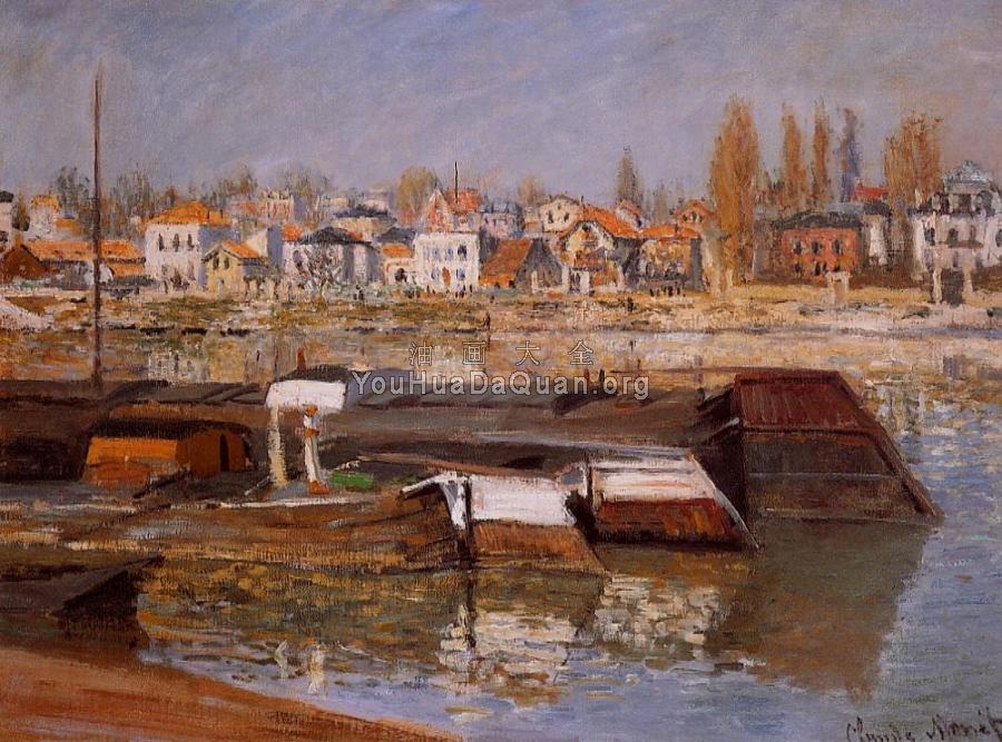 The Seine at Asnieres - 克劳德·莫奈